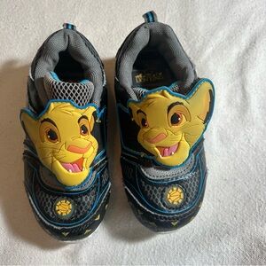 Kids Black and Yellow Lion Character Shoes